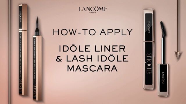 Cómo aplicar la máscara de pestañas Lash Idôle y el delineador de ojos Idôle