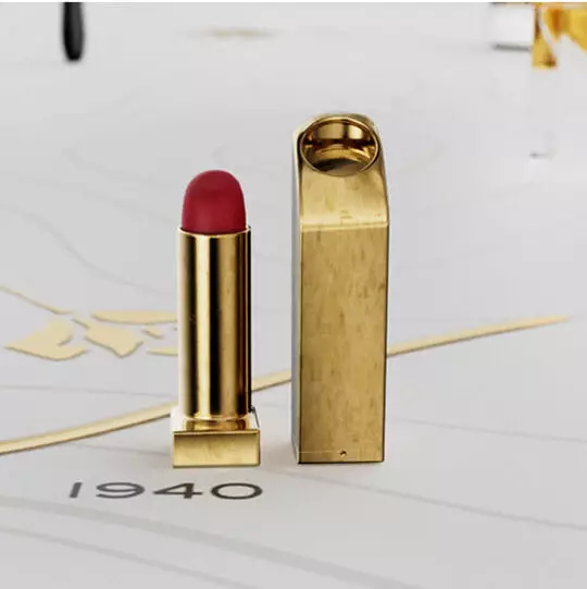 Representación original del lápiz labial Lancôme L'Absolu Rouge de 1940, un tótem de lujo