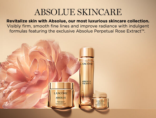 Cuidado de la piel Absolue. Revitalice la piel con Absolue, nuestra colección más lujosa de cuidado de la piel. Suavice, ilumine y rejuvenezca con fórmulas indulgentes que contienen el exclusivo extracto Absolue Perpetual Rose.