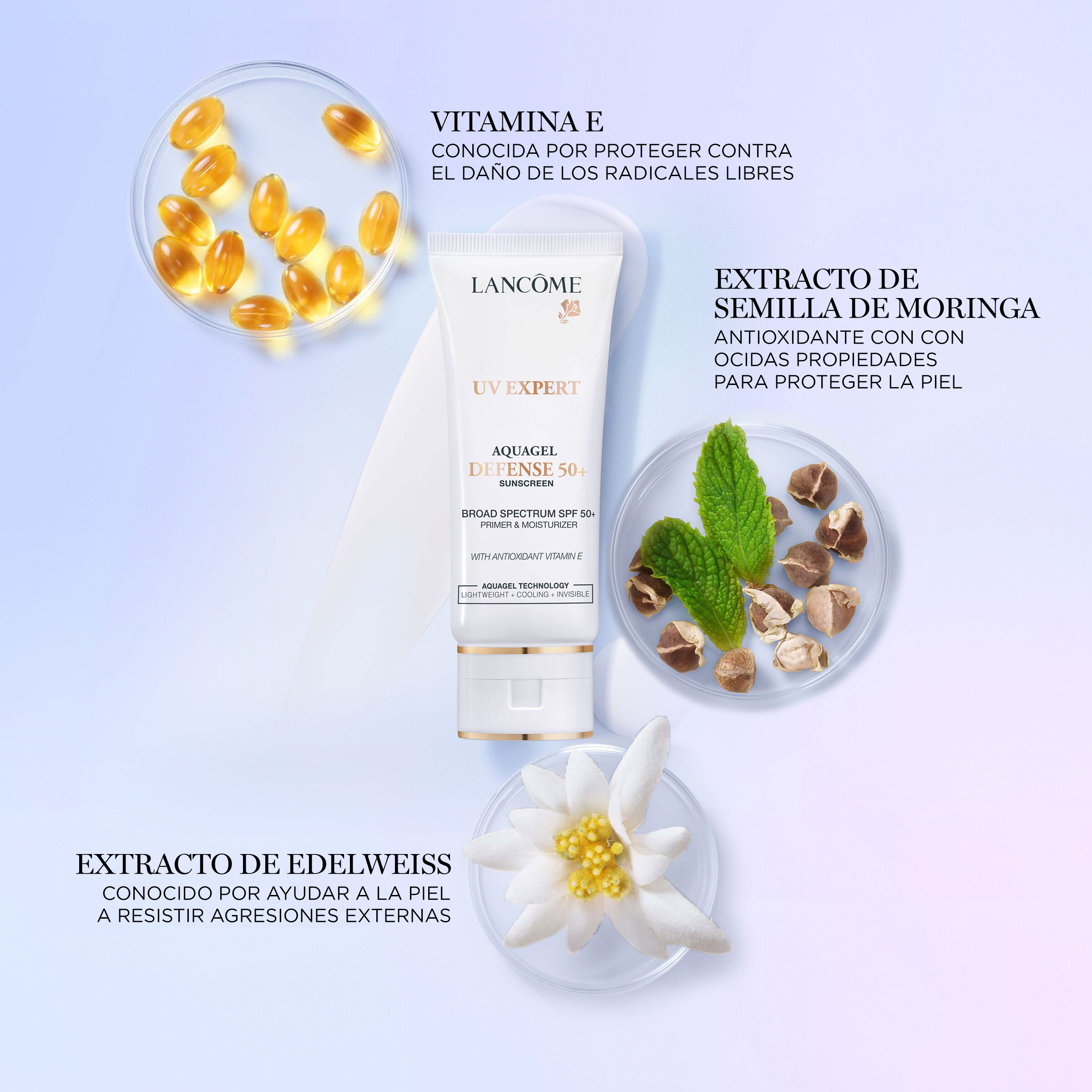 Imprimador y humectante UV Expert Defense con FPS 50+