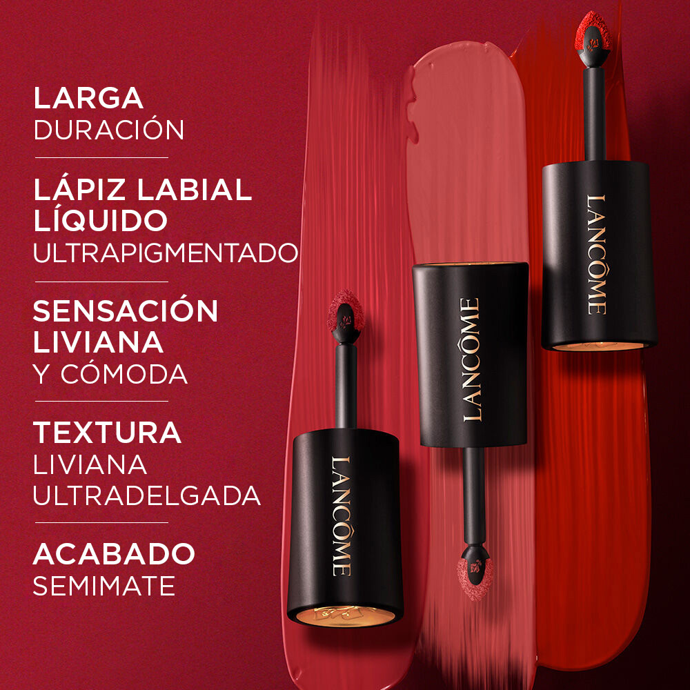 Lápiz labial líquido semimate L’Absolu Rouge Drama Ink